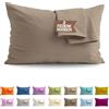 SoNiT home decor SONIT - Set 2 Federe Terra Cuscino Letto 50x80 cm 100% Cotone con Chiusura a Busta, Morbidi e Traspiranti, Letto Matrimoniale, Fodere Guanciale Lavabili Biancheria Letto, Made in Italy