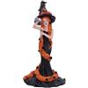 Nemesis Now Statuina di zucchero e spezie, cannella, 23,5 cm, resina, nero/arancione, ornamento strega dai capelli rossi ispirato alla cannella, statuetta lunga da strega dai capelli rossi, fusa in