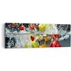 ARTTOR Moderno Quadro su Tela 90x30 cm Stampe da Parete Cucina - 2972 | Frutta Acqua Splash Quadro Decorativo Piccolo 1 pezzo Soggiorno Camera da Letto Arte da Parete Decorazione da Parete ARTTOR