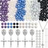 SUNNYCLUE 700 pezzi kit per la creazione di rosario crocifisso ciondoli rosario croce pasquale ciondoli a forma di croce ovale lampadario collegamento fascino perline di vetro per la creazione di