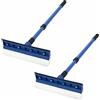 SPORTARC 2 lavavetri professionali 2 in 1, kit per la pulizia delle finestre, estensibile da 75 cm, spazzola in spugna con manico lungo per vetri