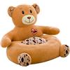 Perfeclan Pouf Copridivano in Peluche Poltrona da Bambini Accessorio Decorativo, Orso