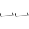 vidaXL Mensole Parete 2pz Grigio Sonoma 80x15x15,5cm Legno Multistrato