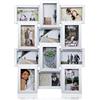 ARPAN - Cornice portafoto Multipla per Foto da 12 x 15 x 10 cm, Ideale Come Regalo (Bianco), 17,7 l x 23 h Pollici