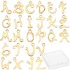 SUNNYCLUE 1 Scatola 52 Pezzi 26 ciondoli con Lettere Dell'Alfabeto in Acciaio Inossidabile AZ Metallo ABC Pendenti con Iniziali Mini Perline Sciolte con Foro per Gioielli Personalizzati Che Creano