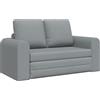 Festnight Divano Letto 2 Posti, Divano 2 Posti, Divano Letto Matrimoniale, Divano Letto Pieghevole, Divano Letto 2-in-1 in Tessuto Grigio Chiaro 148x71x83 cm