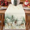 Shyllin Runner Natalizio da Tavolo 33x183cm, Runner Tavola Moderno Natalizio, Decorazioni Natalizie Tavola & Decorazioni Natalizie Interni, Runner Invernale, Decorazioni Festive (cervo)