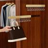ZLLkeji Appendiabiti Estraibile Pendiabiti Estraibile per Armadio Barra Asta Appendiabiti Estensibile e Regolabile Con 12 Ganci Ideale per Reggiseno,Cappello,Borsa,Ombrello,Cravatta 2 pezzi