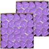 CHUANGOU 100 Pezzi Candela d'Amore Romantico，Tealight Candele，per San Valentino, Compleanno, proposte, Matrimoni, Feste.（Viola）