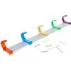 MroMax - Appendiabiti da parete regolabile a 3 ganci colorati per asciugamani, cappelli, cappotti, vestiti, appendiabiti da parete 1pcs 5 ganci.