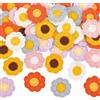 FINGERINSPIRE 60 toppe a forma di fiori all'uncinetto in 6 colori, 31x33 mm, per cucito e decorazioni