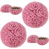 COSTWAY 2 Sfere di Pianta Finta, 44 cm Palline in PE Decorative di Eucalipto con 7 Strati di Foglie, Palle Decorative di Pianta Artificiale da Interno ed Esterno