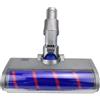 VAMOARPOL Spazzola motorizzata compatibile con aspirapolvere Dyson V6 Animal Pro DC44 DC45 DC62 con luci a LED (grigio chiaro)