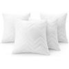 sei Design 4 pack Classic Dream" Cuscino in microfibra 40 x 40 cm, bianco, trapuntato