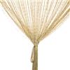 Vidillo Tenda a fili in pannelli per porte, Glitterata Argentata tenda moderna soggiorno 100 x 200 cm frange da muro tenda per finestra, zanzariera, divisorio di stanze, Perfetto Come Schermo (Champagne)