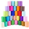 Elektheim Carta crespa colorata 30 colori, arcobaleno, carta crespa, nastro crespa per feste, nastro crespo colorato, stelle filanti, fioristi, per matrimoni, compleanni, baby shower, Natale, feste, 4,5 cm x 10