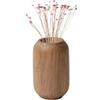 Generic Vaso in legno - Vaso decorativo fatto a mano, vaso in legno ecologico, elegante design in legno naturale, vaso decorativo in rovere bianco, per cene, casa, vacanze e matrimoni