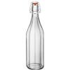 FERRAMENTA BONIFAZIO Bottiglie in Vetro Trasparente Costolata con Tappo Ermetico Perfetto per Conservare Olio Acqua Vino Amari (Set 30 Bottiglie da 0.5L - 500ml)