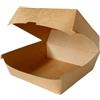 Generico 50 150 scatola ecopackaging per hamburger panini box coperchio incernierato alimentare per asporto feste porta burger biodegradabile (50 pz S 10x10x8cm)