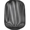 Blomus Lanterna Lito | Nero | Dimensioni L | 33L x 33B x 45H cm | Portacandele nero | Portacandele | Portacandela antivento in acciaio inox | Lanterna decorativa | Per interni | Grande