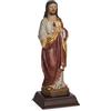 Moritz Statuetta di Gesù Cristo 13,5 cm - Statua di santo dipinta a mano con cuore sacro - Decorazione cristiana in resina per altare e sala di preghiera