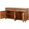 angrounps Panca Scarpiera di bambù, Scarpieras Ingresso con Seduta Portascarpe Salvaspazio per Corridoio Camera da Letto, Cassapanca Dimensioni 60/90x32.5x50CM, Montaggio Facile