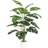 Tuocal Pianta Artificiale da 71 cm Come Vera, 24 Foglie Tropicali di Palma, Falso Albero di Monstera in Vaso, Pianta Artificiale Grande per Esterni, Interni, Soggiorno, Balcone, Camera da Letto