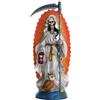 Pacific Giftware Statua religiosa di Santa Muerte Santa Muerte Santa Morte in piedi, 18 cm, tunica bianca purificazione Santisima Muerte scultura