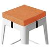 Odaima Cuscini Quadrato per Sgabello da Bar 30/40/45/50 cm Cuscino per Sedie da Cucina da Pranzo da Ufficio,Spessore 3/5/8cm,per Sgabelli Giardino，Interni,Casa,Soggiorno(Arancia,35x35x5cm)