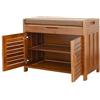 angrounps Panca Scarpiera di bambù, Scarpieras Ingresso con Seduta Portascarpe Salvaspazio per Corridoio Camera da Letto, Cassapanca Dimensioni 60/90x32.5x50CM, Montaggio Facile