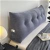 LGQLYH Cuscino Triangolare Testiera Letto Una Piazza E Mezza/Singolo 160/190 Cuscinone per Testata Letto Matrimoniale Poggiatesta Lettura Sfoderabile Cuscini Grande per Schienale Divano (105X20X50cm,Gray C)