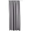 Laneetal Tenda Termica Oscurante Opaca, Tenda con Nastro per Binario, 250g/m² Pesantemente Isolante, per Soggiorno Camera da Letto, 140 x 225 cm, Grigio Scuro