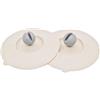 NanTun Coperchi in silicone riutilizzabili anti-polvere, coperchi per tazze da caffè, birra, bicchieri da vino, grigio chiaro, 2 pezzi