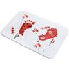 Niktule Tappeto da Bagno con Sangue di Halloween | Zerbino Ingresso per Bagno - Bloody Mat Red Horrible Tappetino per Bagno, lavandino, Cucina