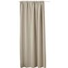 Laneetal Tenda Termica Oscurante Opaca, Tenda con Nastro per Binario, 250g/m² Pesantemente Isolante, per Soggiorno Camera da Letto, 140 x 225 cm, Sabbia