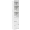 vidaXL Armadio vitaXL Bianca 37,5x35x180 cm in Legno Multistrato, Armadio Alto