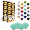 Generic Candele Galleggiganti Premium Ø 45mm | Compleanno & Onomastico, Ricevimento di Nozze, San Valentino, Pasqua, Natale, Elegante decorazione della casa, Candele (Menta)