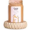 Candle Street | Grazie - Grazie Mamma | Candela Artigianale Profumata | Fraganza Vaniglia, Cannella e Mela Cotta | Lunga Durata | Artigianale, Vegana, Made in Italy | Idea Regalo Relax (Grande)