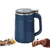 Yuehuamech Macinaspezie elettrico da 550 ml, con 8 lame in acciaio inox, piccolo macinacaffè per fagioli, noci, erbe, pepe, cereali, sale