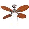 VINCO Ventilatore da soffitto diametro 107 cm, 3 velocità, 4 pale