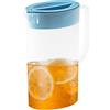 Pacienjo Brocca per Succhi con Coperchio, 1,5/2l Brocca per Acqua in Plastica per Frigorifero, Caraffa Acqua Plastica, Brocca per tè Ghiacciato, Caraffa Acqua per Frigorifero per tè, Succo, Latte