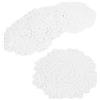 kilofly, Centrini / segnaposto di cotone all'uncinetto, confezione da 4 pezzi, disegno floreale, Cotone, bianco, 7 inch white