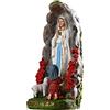 zhiqiang Statua da esterno della Madre Beata Madre di Maria Statua Madonna di Lourdes con Santa Bernadette e Agnello Figurine in resina Scultura religiosa Chiesa cattolica Ornamenti per interni