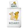 MTOnlinehandel Disney Il Re Leone Set Copripiumino Singolo, Biancheria da Letto, 135x200 + 80x80 cm, 100% Cotone
