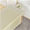 Tenger Home 3-parti Copertura stretch per tavoli da massaggio, Lenzuola da massaggio, Set di copertina da letto massaggio con lenzuola, lenzuola e copertina da cuscino a forma di U (Beige)