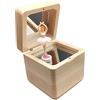 falado Carillon in legno massello a forma di ballerina, con 18 note, per Natale, compleanno, San Valentino, festa della mamma, melodia del lago dei cigni, in legno d'acero
