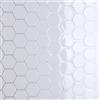 CRE8TIVE Piastrelle Adesive Bianco Esagono 3D Mattonelle Bianco Argento Impermeabile Cucina Paraschizzi Cucina Moderna Piastrelle Adesive Muro per Scale Camino Lavanderia 4 Pezzi 30.5cm x 30.5cm
