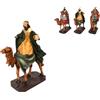 Generico Aurora Store Set 3 RE Magi a Cammello Natività da h. 20 cm Presepe Statuine in Resina con 3 soggetti Personaggi da 15 x 8 x h. 20 cm Sacra Famiglia