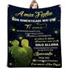 ZQYMM Regalo Coperta Personalizzata A Mia Figlia - Coperta Con Dedica di Flanella Per Compleanno, Anniversario, Laurea