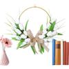Fyrdyn Ghirlande per Porta d'Ingresso | Decorazione Primaverile Con Fiori Artificiali,Ghirlande Primaverili Da Porta D'Ingresso | Per Parete Portico Finestra San Pasqua Matrimoni Feste Di